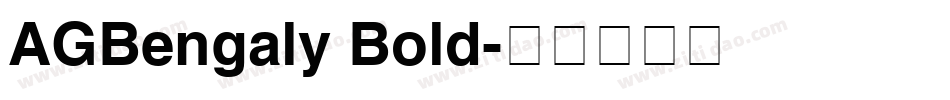 AGBengaly Bold字体转换